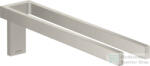 Hansgrohe AXOR UNIVERSAL RECTANGULAR 38 cm-es fix dupla törölközőtartó, rozsdamentes acél hatású 42622800 (42622800)