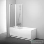 RAVAK CHROME CVS2-100 100 cm-es balos kádparaván, fehér+transparent 7QLA0100Z1 (7QLA0100Z1)