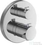 Laufen MEDA falsík alatti termosztátos kád/zuhanycsaptelep, 2-utas szabályozóval, légbeszívó szeleppel, króm HF506687100000 (HF506687100000)