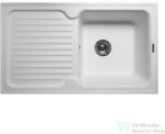 LunArt Dante 86, 1x49x, 6 cm-es öntött gránit mosogató medence szifon nélkül, Pearl white 5999123000293 (5999123000293)