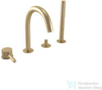 Bugnatese Kline 4 üléses kádtöltő csaptelep zuhanyszettel, matt bronz 5755BO (5755BO)