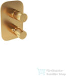 Bugnatese MOON 3 állású falsík alatti kád/zuhany csaptelep belső egységgel, szálcsiszolt arany 7231OS (7231OS)