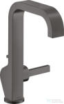 Hansgrohe AXOR CITTERIO magasított mosdó csaptelep automata leeresztővel, szálcsiszolt fekete króm 39034340 (39034340)