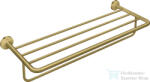 Hansgrohe AXOR UNIVERSAL CIRCULAR 65, 5 cm-es törölközőtartó polc, szálcsiszolt sárgaréz hatású 42843950 (42843950)