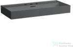 Laufen Kartell By Laufen 100x46 cm-es mosdó 3 csaplyukkal, Graphite matt H8103377581081 (H8103377581081)