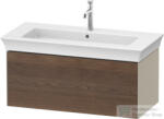 Duravit WHITE TULIP mosdó alá építhető függesztett 1 fiókos alsószekrény, 984 x 458 mm, Taupe High Gloss/American Walnut Solid Wood WT4242077H3 (WT4242077H3)