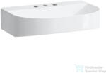 Laufen Sonar 60x42 cm-es csiszolt aljú, túlfolyó nélküli mosdó 3 csaplyukkal, fehér H8163420001581 (H8163420001581)