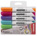 Kores Tábla- És Flipchart Marker - 3-5 mm, 6 db-os Készlet