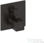 Kludi DECUS falsík alatti termosztátos 1 funkciós csaptelep színkészlet, szálcsiszolt fegyvermetál 54885N275 (54885N275)