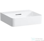Laufen Val SaphirKeramik 45x42 cm-es kézmosó csaplyuk nélkül, LCC Active bevonattal, fehér H815281A001091 (H815281A001091)