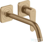 Hansgrohe AXOR Citterio M falsík alatti mosdó csaptelep 22, 7 cm-es kifolyóval, nem zárható leeresztővel, szálcsiszolt bronz 34116140 (34116140)