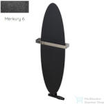 Radeco ORRO 990x280 ovális design radiátor törölközőtartó nélkül, MERKURY 6 (metál fekete) színben (Radeco_ORRO_MERKURY6)
