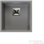 LunArt Bende 42x42 cm-es öntött gránit aláépíthető mosogató medence szifon nélkül, Light grey 5999123007537 (5999123007537)