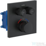 kielle Arkas I. falsík alatti termosztátos csaptelep, alaptesttel, matt fekete 10611214 (10611214)