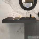 Laufen Kartell By Laufen 120x46 cm-es 2 csaplyukas mosdó, speciálisan fedett lefolyóval, Graphite matt H8133337588151 (H8133337588151)