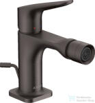 Hansgrohe AXOR Citterio M bidé csaptelep automata leeresztővel, szálcsiszolt fekete króm 34210340 (34210340)