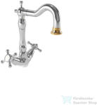 Bugnatese LADY mosdó csaptelep leeresztő nélkül, Króm/arany 935SCRDO (935SCRDO)