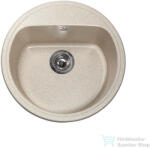 LunArt Otis 51, 6 cm-es öntött gránit mosogató medence szifon nélkül, Sand 5999123000200 (5999123000200)