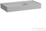Laufen Kartell By Laufen 90x46 cm-es mosdó csaplyuk és túlfolyó nélkül, matt szürke H8103387591121 (H8103387591121)