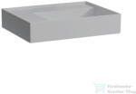 Laufen Kartell By Laufen 60x46 cm-es csaplyuk és túlfolyó nélküli mosdó, bal oldali polccal, matt szürke H8103357591121 (H8103357591121)