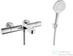 kielle Oudee termosztátos kádtöltő csaptelep, zuhanyszettel, króm 10302SNT30 (10302SNT30)