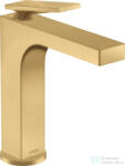 Hansgrohe AXOR CITTERIO 160 mosdó csaptelep rombuszmetszéses fogantyúval, automata leeresztővel, szálcsiszolt arany hatású 39071250 (39071250)