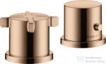Hansgrohe AXOR CITTERIO E termosztátos kád csaptelep kifolyó nélkül, polírozott vörös arany hatású 36412300 (36412300)