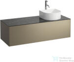 Laufen Sonar 117, 5x45, 5x34 cm-es 1 fiókos alsószekrény csaptelep és mosdó kivágással H812340, H812341, H812342, H812343 mosdókhoz, Titanium&Nero Marquina H4054270341421 (H4054270341421)