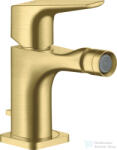 Hansgrohe AXOR Citterio E bidé csaptelep automata leeresztővel, szálcsiszolt sárgaréz hatású 36121950 (36121950)