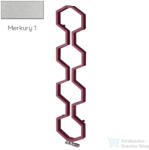 Radeco CARMEL 1800x400 design radiátor, MERKURY 1 (metál ezüst) színben (Radeco_CARMEL_MERKURY1)