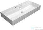 SAPHO GSI KUBE X kerámiamosdó, ExtraGlaze, 3 furattal, 100x47cm (9423311) (9423311) - furdoszoba-szaniter