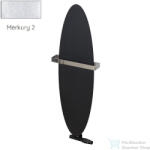 Radeco ORRO 990x280 ovális design radiátor törölközőtartó nélkül, MERKURY 2 (ezüst) színben (Radeco_ORRO_MERKURY2)