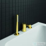 Ideal Standard JOY 3 üléses kádtöltő csaptelep kifolyó nélkül, Brushed gold BC788A2 (BC788A2)