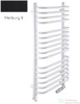Radeco UMBERTO AD6-500/UE 1580x550 törölközőszárítós radiátor MERKURY 8 (selyemfényű fekete) színben (Radeco_UMBERTO_AD6_500_UE_MERKURY8)