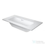 Duravit ME BY STARCK 83x40 cm-es bútorral aláépíthető mosdó csaplyuk nélkül, Wondergliss bevonattal, 23428300601 (23428300601)