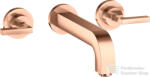 Hansgrohe AXOR Citterio falsík alatti mosdó csaptelep 22, 2 cm-es kifolyóval, polírozott vörös arany hatású 39147300 (39147300)
