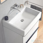 Duravit VERO AIR 60x47 cm-es csiszolt mosdó csaplyuk és túlfolyó nélkül, Wondergliss bevonattal, 23506000791 (23506000791)