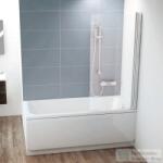 RAVAK CHROME CVS1-80 80 cm-es jobbos kádparaván, szatén+transparent 7QR40U00Z1 (7QR40U00Z1)