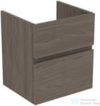 Ideal Standard FINESSE 48x40, 9 cm-es 2 fiókos szekrény mosdó nélkül, Dark elm E3407UR (E3407UR)