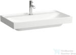 Laufen MEDA 80x46 cm-es falra/bútorra szerelhető mosdó túlfolyó nélkül, fehér H8101170001111 (H8101170001111)