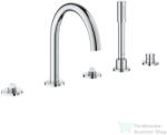 GROHE ATRIO PRIVATE 5 üléses kádtöltő csaptelep fogantyú és alaptest nélkül, Króm 25224000 (25224000)