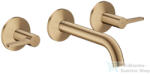 Hansgrohe AXOR ONE falsík alatti mosdó csaptelep 16 cm-es kifolyóval, szálcsiszolt bronz 48150140 (48150140)