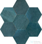 Marazzi Lume Esagona Blue Lux 21x18, 2 cm-es padlólap és fali csempe MFFF (MFFF)