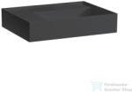 Laufen Kartell By Laufen 60x46 cm-es csaplyuk és túlfolyó nélküli mosdó, bal oldali polccal, graphite matt H8103357581121 (H8103357581121)