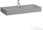 Laufen Kartell 100x46 cm-es csiszolt aljú mosdó, Matt szürke H8163377591041 (H8163377591041)