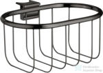Hansgrohe AXOR UNIVERSAL MONTREUX 160/83 szappantartó kosár Unica zuhanyrúdra, polírozott fekete króm 42066330 (42066330)