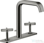 Hansgrohe AXOR CITTERIO E 3 üléses mosdó csaptelep automata leeresztővel, polírozott fekete króm 36116330 (36116330)