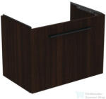 Ideal Standard I. Life S 60x37, 5 cm-es 1 fiókos fali szekrény mosdó és fogantyú nélkül, Coffee oak T5292NW (T5292NW)