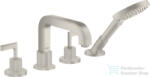 Hansgrohe AXÍOR CITTERIO 4 üléses kádtöltő csaptelep zuhanyszettel, rozsdamentes acél hatású 39446800 (39446800)