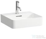 Laufen Val SaphirKeramik 45x42 cm-es csiszolt aljú kézmosó LCC Active bevonattal, fehér H816280A001041 (H816280A001041)